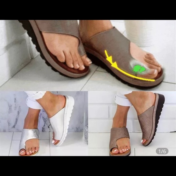 1 Left Sandals - Correct Bunions -Yellow or Silver - Picture 4 of 5